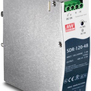 TRENDnet 120 W Single Output Industrial DIN-Rail Power Supply, Extreme -25 to 70 °C (-13 to 158 °F) Operating Temp, TI-S12048 (Renewed)
