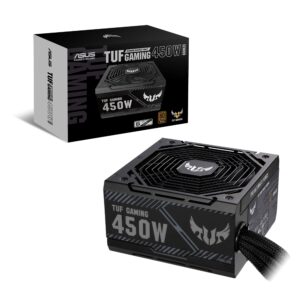 ASUS TUF GAMING 450W Bronze PSU, Power Supply(Axial-tech fan design, Dual Ball Fan Bearings, 0dB Technology, 80 PLUS Bronze Certification, 80cm 8-pin CPU Connector, 6-year Warranty) (Renewed)