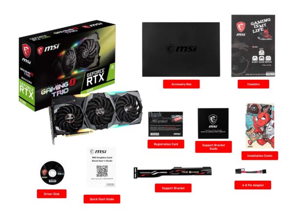 MSI Gaming GeForce RTX 2080 8GB GDRR6 256-bit VR Ready Graphics Card (RTX 2080 Gaming X Trio) (Renewed) - Image 7