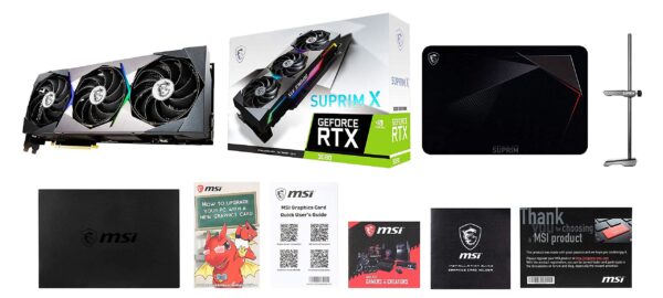 MSI Gaming GeForce RTX 3080 LHR 10GB GDRR6X 320-Bit HDMI/DP Nvlink Torx Fan 4 RGB Ampere Architecture Graphics Card (RTX 3080 Suprim X 10G LHR) (Renewed) - Image 7