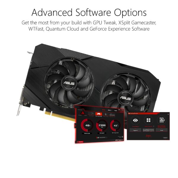 ASUS GeForce GTX 1660 Super Overclocked 6GB Dual-Fan Evo Edition VR Ready HDMI DisplayPort DVI Graphics Card (DUAL-GTX1660S-O6G-EVO) (Renewed) - Image 4