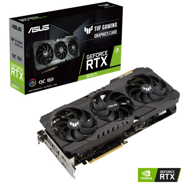 ASUS TUF Gaming NVIDIA GeForce RTX 3070 Ti OC Edition Graphics Card (PCIe 4.0, 8GB GDDR6X, HDMI 2.1, DisplayPort 1.4a, Dual Ball Fan Bearings, Military-Grade Certification, GPU Tweak II) (Renewed) - Image 2