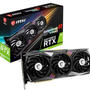 MSI GeForce RTX 3070 Gaming X Trio 8GB GDRR6 Graphics Card - 256-Bit HDMI/DP, Tri-Frozr 2 TORX Ampere Architecture, RGB OC NVIDIA GPU Video Card for PC Gaming, Computer Graphics Cards (Renewed)