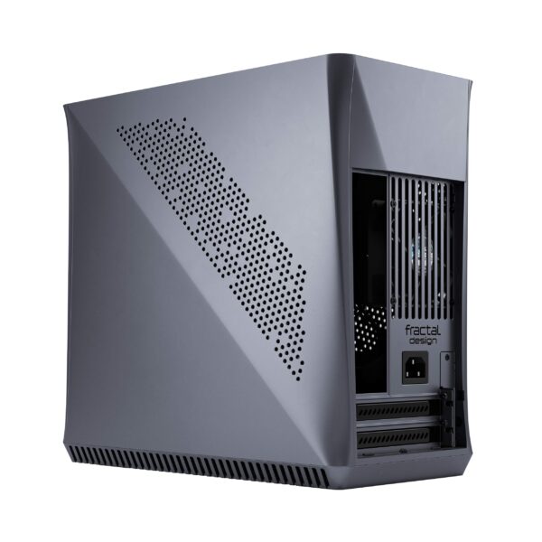 Fractal Design Era ITX Titanium Gray – Walnut Top Panel – Mini-ITX Computer Case – Small Form Factor – Water-Cooling Ready – USB Type-C - Aluminium - Image 4