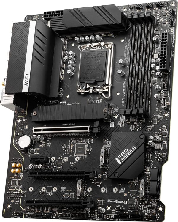 MSI PRO Z690-A WiFi DDR4 ProSeries Computer Gaming Motherboard (ATX, 12th Gen Intel Core, LGA 1700 Socket, DDR4, PCIe 4, CFX, M.2 Slots, Wi-Fi 6E) Intel PC Motherboards (Renewed) - Image 3