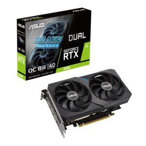 Asus Dual GeForce RTX™ 3060 OC Edition 8GB GDDR6 (PCIe 4.0, 8GB GDDR6, HDMI 2.1, DisplayPort 1.4a) (Renewed)