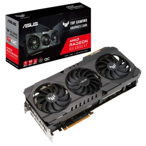 ASUS TUF Gaming AMD Radeon RX 6800 XT OC Edition Graphics Card (PCIe 4.0, 16GB GDDR6, HDMI 2.1, DisplayPort 1.4a, Dual Ball Fan Bearings, All-Aluminum Shroud, Reinforced Frame, GPU Tweak II) (Renewed)