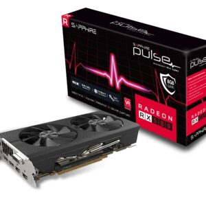 Sapphire 11265-05-20G Radeon Pulse RX 580 8GB GDDR5 Dual HDMI / DVI-D / Dual DP OC with Backplate (UEFI) PCI-E Graphics Card Graphic Cards (Renewed)