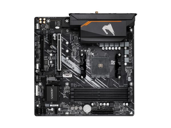 GIGABYTE B550M AORUS Elite AX (AM4/ AMD/ B550/ Micro ATX/Single M.2/ SATA 6Gb/s/USB 3.2 Gen 1/ Realtek GbE LAN/PCIe 4.0/ Motherboard) (Renewed) - Image 4