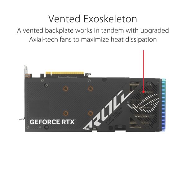 ASUS ROG Strix GeForce RTX™ 4060 OC Edition Gaming Graphics Card (PCIe 4.0, 8GB GDDR6, DLSS 3, HDMI 2.1a, DisplayPort 1.4a, Axial-tech Fan Design, Aura Sync, 0dB Technology) (Renewed) - Image 5