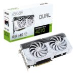 ASUS Geforce RTX 4070 Super OC 12GB White Graphic Card DUAL-RTX4070S-O12G-WHITE