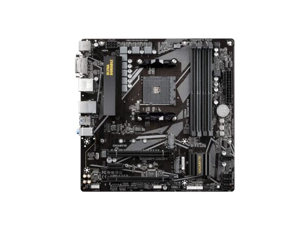 GIGABYTE B550M DS3H (AM4 AMD/B550/Micro ATX/Dual M.2/SATA 6Gb/s/USB 3.2 Gen 1/PCIe 4.0/HMDI/DVI/DDR4/Motherboard) (Renewed) - Image 2
