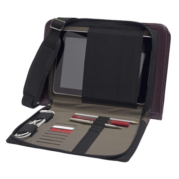 Broonel - Contour Series - Purple Heavy Duty Leather Protective Case - Compatible with ASUS Chromebook CX1 11.6 (CX1102) - Image 4