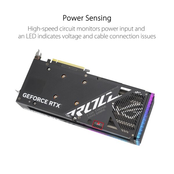 ASUS ROG Strix GeForce RTX™ 4060 OC Edition Gaming Graphics Card (PCIe 4.0, 8GB GDDR6, DLSS 3, HDMI 2.1a, DisplayPort 1.4a, Axial-tech Fan Design, Aura Sync, 0dB Technology) (Renewed) - Image 4
