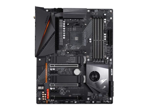 GIGABYTE X570 AORUS PRO WiFi (AMD Ryzen 3000/X570/ATX/PCIe4.0/DDR4/USB3.1/Realtek ALC1220-VB/Fins-Array Heatsink/RGB Fusion 2.0/ 2xM.2 Thermal Guard/Gaming Motherboard) (Renewed) - Image 2