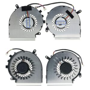 Todiys CPU + GPU Fan 4-Pin for MSI GL62VR 7RF 7RFX GL62MVR 7RFX Series GL62VR 7RFX-1008US GL62MVR 7RFX-1044US 7RFX-1057MY 7RFX-1240FR 7RFX-1257RU 7RFX-1261TH 7RFX-1269UK PAAD06015SL N366 N371 N403