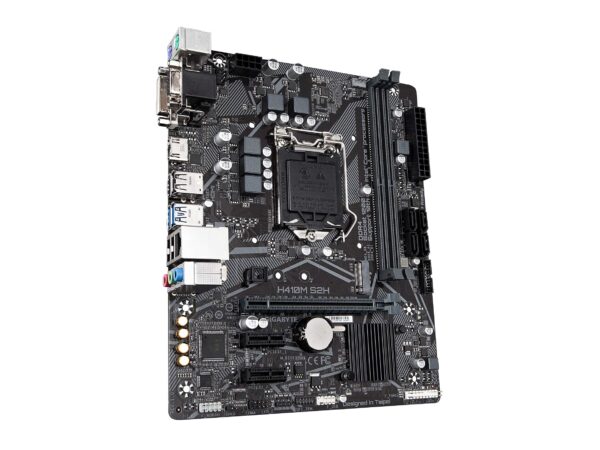 Gigabyte H410M S2H (LGA1200/ Intel/ H410/ Micro ATX/Ultra Durable/M.2/SATA 6Gb/s/8118 Gaming LAN/ DDR4/ HDMI 1.4/ DVI-D/Motherboard) (Renewed) - Image 3