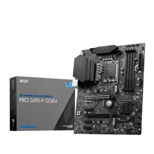 MSI PRO Z690-P DDR4 ProSeries Motherboard (ATX, 12th Gen Intel Core, LGA 1700 Socket, DDR4, PCIe 4, CFX, M.2 Slots, Wi-Fi 6E) (Renewed)