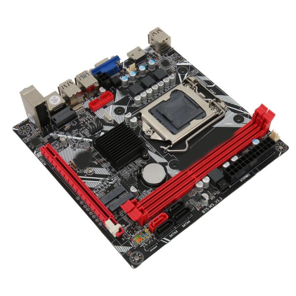 B75 MS Motherboard, LGA 1155 Motherboard WiFi M.2 HD Multimedia Interface Support DDR3 Memory PCle 16X NVME M.2 USB3.0 SATA2.0 for Office