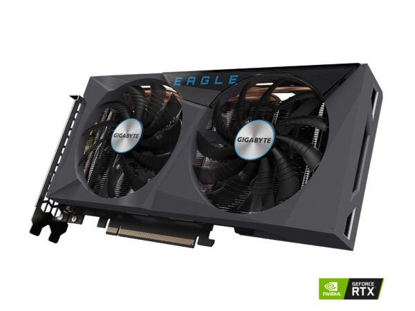 GIGABYTE GeForce RTX 3060 Eagle OC 12G Graphics Card, 2X WINDFORCE Fans, 12GB 192-bit GDDR6, GV-N3060EAGLE OC-12GD Video Card (Renewed) - Image 3
