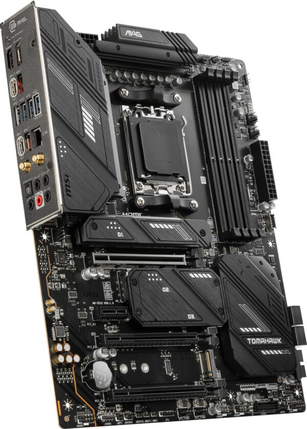 MSI MAG X670E Tomahawk WiFi Gaming Motherboard (AMD AM5, DDR5, PCIe 5.0, SATA 6Gb/s, M.2, USB 3.2 Gen 2, Wi-Fi 6E, 2.5Gbps LAN, HDMI/DP, ATX) (Renewed) - Image 4