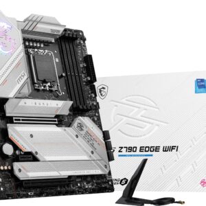 MSI MPG Z790 Edge WiFi Computer Motherboard (Supports 12th/13th Gen Intel Processors, LGA 1700, DDR5, PCIe 5.0, M.2, 2.5Gbps LAN, USB 3.2 Gen2, Wi-Fi 6E, ATX) Gaming PC Motherboards (Renewed)
