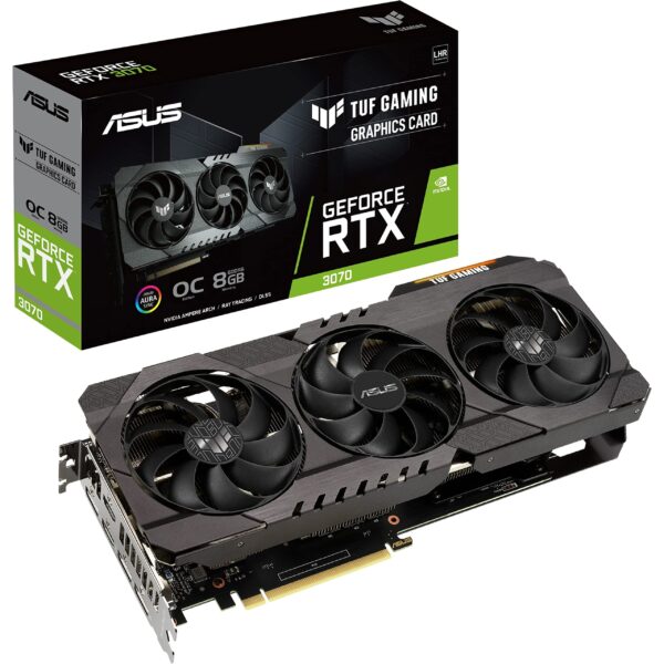 ASUS TUF Gaming NVIDIA GeForce RTX 3070 V2 OC Edition Graphics Card (PCIe 4.0, 8GB GDDR6, LHR, HDMI 2.1 , DisplayPort 1.4a, Dual Ball Bearings, Military-Grade Certification, GPU Tweak II) (Renewed) - Image 9