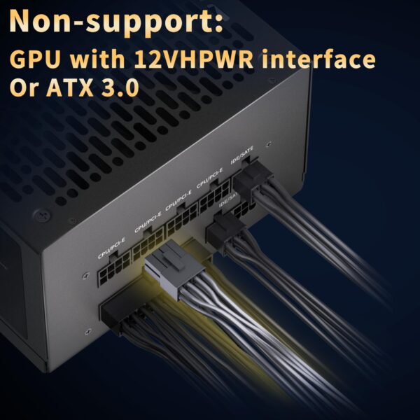 MUSETEX NN8 PC CASE ATX 6 PWM ARGB Fans Pre-Installed Bundled 1000W PC Power Supply - Image 7