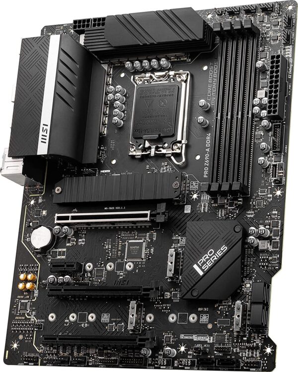 MSI PRO Z690-A DDR4 ProSeries Computer Gaming Motherboard (ATX, 12th Gen Intel Core, LGA 1700 Socket, DDR4, PCIe 4, CFX, M.2 Shield Frozr, HDMI, DisplayPort) Intel PC Motherboards (Renewed) - Image 3