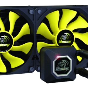 Akasa Venom A20 240 mm Dual Radiator All-in-One Liquid CPU Cooler - Black