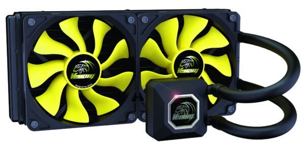 Akasa Venom A20 240 mm Dual Radiator All-in-One Liquid CPU Cooler - Black