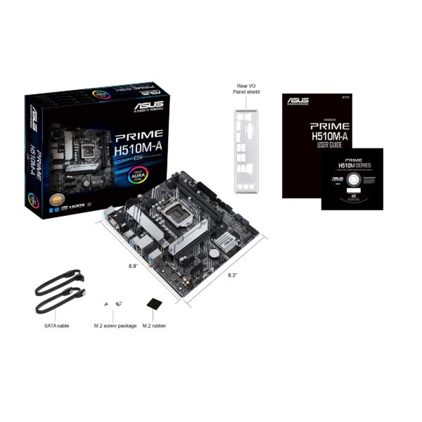 ASUS Prime H510M-A/CSM LGA1200 (Intel 11th/10thGen) Micro-ATX Commercial Motherboard (PCIe 4.0, M.2 NVMe SSD,1G LAN, USB 3.2 Gen 1, DP/HDMI/D-Sub, SPI-TPM Header, ACCE) (Renewed) - Image 6