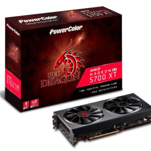 PowerColor Red Dragon AMD Radeon RX 5700 XT 8GB AXRX 5700XT 8GBD6-3DHR/OC (Renewed)