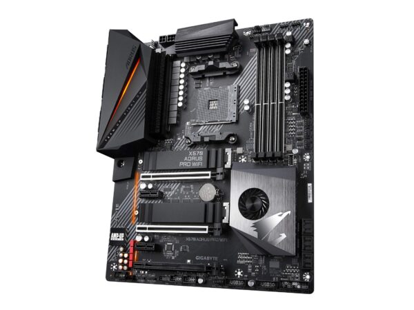 GIGABYTE X570 AORUS PRO WiFi (AMD Ryzen 3000/X570/ATX/PCIe4.0/DDR4/USB3.1/Realtek ALC1220-VB/Fins-Array Heatsink/RGB Fusion 2.0/ 2xM.2 Thermal Guard/Gaming Motherboard) (Renewed) - Image 3