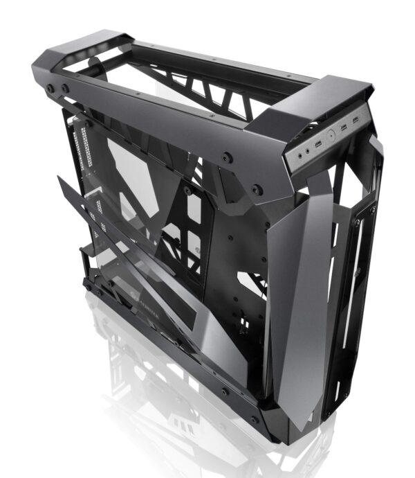 RAIJINTEK NYX PRO Titan Open Frame Alu. PC Case, Tempered Glass, Flip Open Top & Front Panel, max. 496mm VGA Card, max. 2.5 SSD×4, max. 12025 Fanx6, PCI Express Gen3 Riser Card (0R20B00182) - Image 3