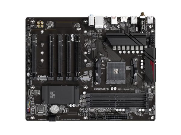 GIGABYTE B550 UD AC (AM4/ AMD/ B550/ ATX/Dual M.2/ SATA 6Gb/s/USB 3.2 Gen 2/ Intel 802.11a/b/g/n/ac/Realtek GbE LAN/PCIe 4.0/ Motherboard) (Renewed) - Image 5