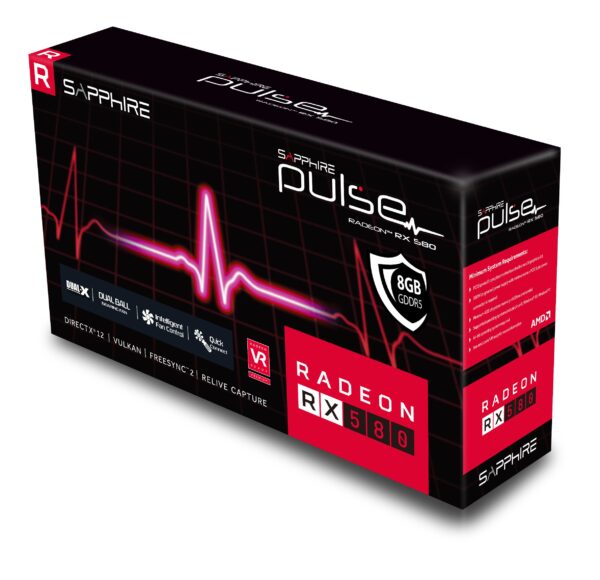 Sapphire 11265-05-20G Radeon Pulse RX 580 8GB GDDR5 Dual HDMI / DVI-D / Dual DP OC with Backplate (UEFI) PCI-E Graphics Card Graphic Cards (Renewed) - Image 7