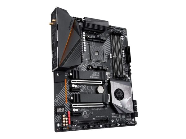 GIGABYTE X570 AORUS PRO WiFi (AMD Ryzen 3000/X570/ATX/PCIe4.0/DDR4/USB3.1/Realtek ALC1220-VB/Fins-Array Heatsink/RGB Fusion 2.0/ 2xM.2 Thermal Guard/Gaming Motherboard) (Renewed) - Image 4