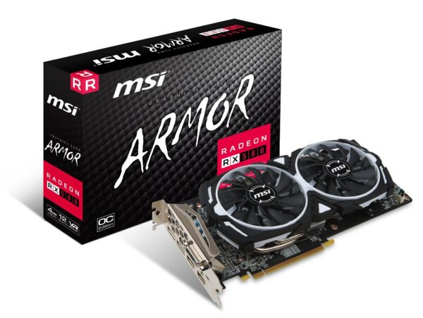 MSI Gaming Radeon RX 580 256-bit 4GB GDRR5 DirectX 12 VR Ready CFX Graphcis Card (RX 580 ARMOR 4G OC) (Renewed)