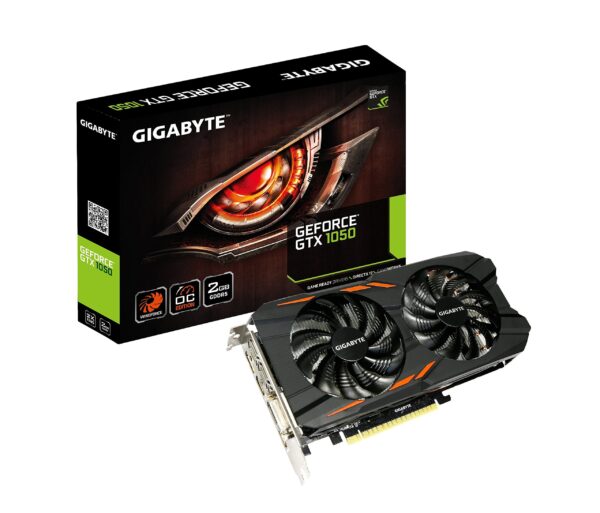 Gigabyte Geforce GTX 1050 Windforce OC 2GB GDDR5 128 Bit PCI-E Graphic Card (GV-N1050WF2OC-2GD) (Renewed)
