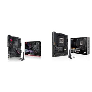 Asus ROG Strix B550-F Gaming WiFi II AMD AM4 (3rd Gen Ryzen) ATX Motherboard & TUF Gaming B650-PLUS WiFi Socket AM5 (LGA 1718) Ryzen 7000 ATX Gaming Motherboard