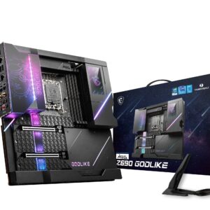 MSI MEG Z690 GODLIKE Gaming Motherboard (E-ATX, 12th Gen Intel Core, LGA 1700 Socket, DDR5, PCIe 5, 10G LAN, M.2 Slots, Wi-Fi 6E)