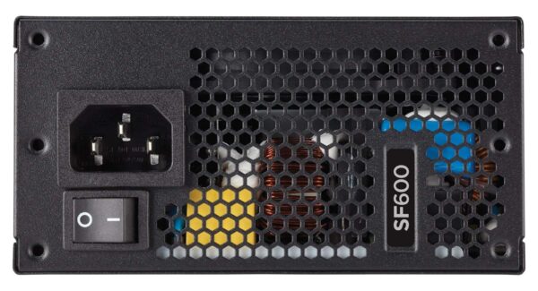 Corsair SF Series, SF600, 600 Watt, SFX, 80+ Platinum Certified, Fully Modular Power Supply (Renewed) - Image 3