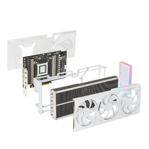 ASUS ROG Strix GeForce RTX™ 4090 White OC Edition Gaming Graphics Card (PCIe 4.0, 24GB GDDR6X, HDMI 2.1a, DisplayPort 1.4a) (Renewed) - Image 6