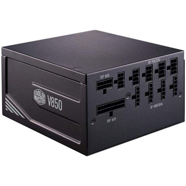 Cooler Master V850 Gold V2 Full Modular,850W, 80+ Gold Efficiency, Semi-fanless Operation, 16AWG PCIe high-Efficiency Cables (Renewed) - Image 7