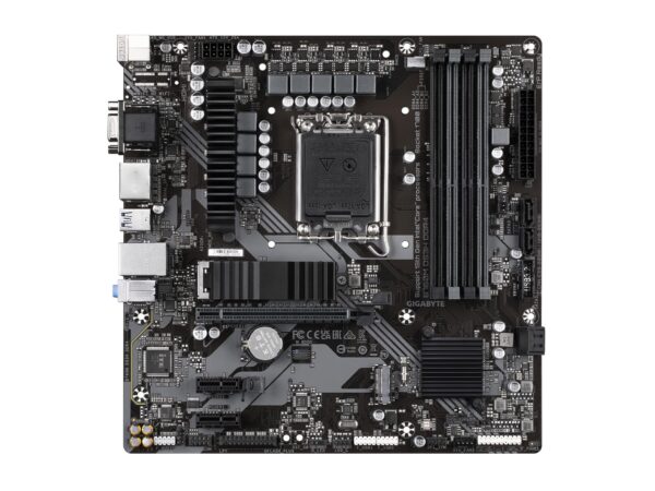 GIGABYTE B760M C (LGA 1700/ Intel/ B760/ Micro ATX/ DDR5/ M.2/ PCIe 4.0/ USB 3.2 Gen 2 Type-C/Realtek Wi-Fi 1GbE LAN/Q-Flash Plus/PCIe EZ-Latch/Motherboard) (Renewed) - Image 2