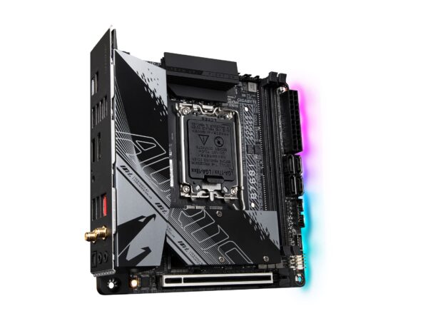GIGABYTE B760I AORUS PRO DDR4 (LGA 1700/ Intel/ B760/ Mini-ITX/ DDR4/ Dual M.2/ PCIe 4.0/ USB 3.2 Gen2X2 Type-C/WiFi 6/ Intel 2.5GbE LAN/Q-Flash Plus/Motherboard) (Renewed) - Image 3