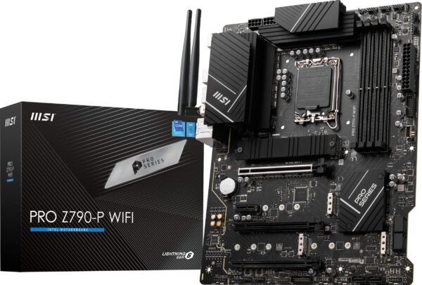 MSI PRO Z790-P WiFi ProSeries Computer Gaming Motherboard (Supports 12th/13th Gen Intel Processors, LGA 1700, DDR5, PCIe 5.0, M.2, 2.5Gbps LAN, USB 3.2, Wi-Fi 6E, ATX) Intel PC Motherboards (Renewed)