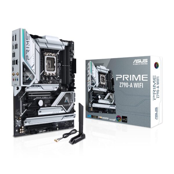 ASUS Prime Z790-A WiFi 6E LGA 1700(Intel®13th&12th) ATX Motherboard (16+1 DrMOS, PCIe 5.0,DDR5,4X M.2 Slots,2.5 Gb LAN,USB 3.2 Gen 2 Front Panel Type-C, Thunderbolt™ 4/USB4, DP) (Renewed)
