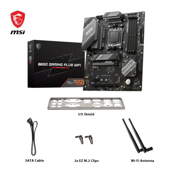 MSI B650 GAMING PLUS WIFI motherboard AMD B650 Socket AM5 ATX (Renewed) - Image 7